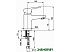 Смеситель Rubineta UNO-18 (BK2) Смеситель Rubineta UNO-18 (BK2)