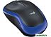 Мышь Logitech M186 (черный/синий)