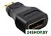 Переходник ORIENT C394 (HDMI F / mini HDMI M) Переходник ORIENT C394 (HDMI F / mini HDMI M)