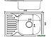 Кухонная мойка Mixline 536117 (правая, полированная, 0.8 мм) Кухонная мойка Mixline 536117 (правая, полированная, 0.8 мм)
