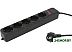 Сетевой фильтр PC Pet AP01006-3-BK 3 м (5 розеток) черный Сетевой фильтр PC Pet AP01006-3-BK 3 м (5 розеток) черный