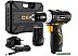 Дрель-шуруповерт Deko GCD12DU3 SET 4 063-4140 (с 2-мя АКБ, кейс, набор оснастки)