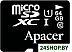 Карта памяти Apacer microSDXC (Class 10) 64GB + адаптер [AP64GMCSX10U1-R]