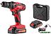 Дрель-шуруповерт Wortex BD 2020-1 DLi (с 2-мя АКБ)