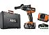Ударная дрель-шуруповерт AEG Powertools BSB 18C3BL-X02C 4935478937 (с 2-мя АКБ 2 Ач + 4 Ач, кейс)