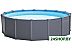 Каркасный бассейн INTEX GRAPHITE GRAY PANEL 26384 Каркасный бассейн INTEX GRAPHITE GRAY PANEL 26384