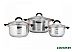 Набор кастрюль Lara Black and Rose LR02-115 Набор кастрюль Lara Black and Rose LR02-115