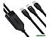Кабель Baseus CA1T2-F01 USB Type-C - USB Type-C - Lightning (1.2 м, черный)