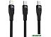 Кабель Baseus CA1T2-F01 USB Type-C - USB Type-C - Lightning (1.2 м, черный)