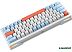 Клавиатура Cyberlynx ZA63 Pro White Blue Orange (TNT Yellow) Клавиатура Cyberlynx ZA63 Pro White Blue Orange (TNT Yellow)