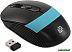 Мышь Oklick 310MW (черный/голубой)