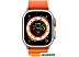 Профессиональные умные часы Apple Watch Ultra LTE 49 мм (титановый корпус, титановый/оранжевый, текс Профессиональные умные часы Apple Watch Ultra LTE 49 мм (титановый корпус, титановый/оранжевый, текс