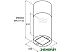 Кухонная вытяжка Jetair Pipe Island WH/A/43 PRF0099305A Кухонная вытяжка Jetair Pipe Island WH/A/43 PRF0099305A
