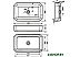 Умывальник Sanita Luxe Line 55 LINSLWB01 Умывальник Sanita Luxe Line 55 LINSLWB01
