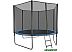 Батут GetActive Jump 8ft - 252 см с лестницей, внешней сеткой (синий) Батут GetActive Jump 8ft - 252 см с лестницей, внешней сеткой (синий)