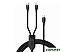 Кабель Baseus CA1T2-F01 USB Type-C - USB Type-C - Lightning (1.2 м, черный)