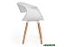 Стул с подлокотниками TetChair QXX mod. C1058 (белый/натуральный) Стул с подлокотниками TetChair QXX mod. C1058 (белый/натуральный)