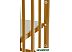 Детская кроватка Polini Kids Vintage 110 (золотистый)