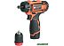 Дрель-шуруповерт Калибр ДА-12-2 (с 2-мя АКБ, кейс)
