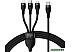 Кабель Baseus Flash Series Ⅱ USB Type-C - Lightning/USB Type-C/microUSB (1.5 м, черный) Кабель Baseus Flash Series Ⅱ USB Type-C - Lightning/USB Type-C/microUSB (1.5 м, черный)