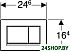Панель смыва Geberit Sigma 30 New 115.893.14.1 (черный матовый лак/хром глянцевый) Панель смыва Geberit Sigma 30 New 115.893.14.1 (черный матовый лак/хром глянцевый)