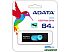 USB Flash A-Data UV220 64GB (черный/голубой) (AUV220-64G-RBKBL)