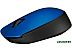 Мышь беспроводная Logitech M171 Wireless Mouse синий/черный (910-004640)