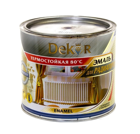Эмаль Dekor для радиаторов (белый, 1.8 кг) Эмаль Dekor для радиаторов (белый, 1.8 кг)