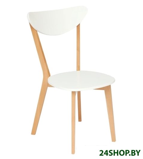 Стул TetChair Maxi (белый/бук натуральный) Стул TetChair Maxi (белый/бук натуральный)