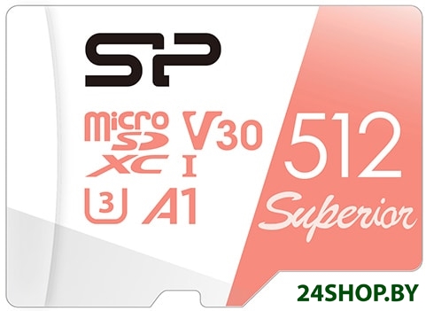 Карта памяти Silicon-Power Superior A1 microSDXC SP512GBSTXDV3V20 512GB Карта памяти Silicon-Power Superior A1 microSDXC SP512GBSTXDV3V20 512GB