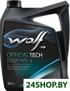 Моторное масло Wolf OfficialTech 0W-20 MS-V 5л Моторное масло Wolf OfficialTech 0W-20 MS-V 5л