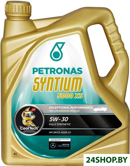 Моторное масло Petronas Syntium 5000 XS 5W-30 4л Моторное масло Petronas Syntium 5000 XS 5W-30 4л