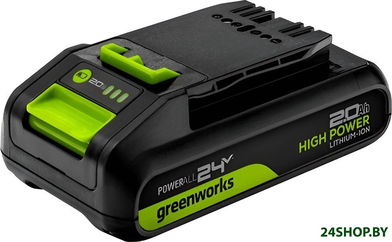 Аккумулятор Greenworks G24HP2 (24В/2 Ач) Аккумулятор Greenworks G24HP2 (24В/2 Ач)