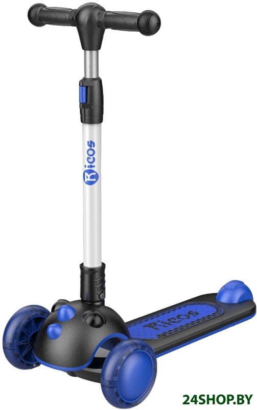 Трехколесный самокат Ricos Dino KB108 (синий) Трехколесный самокат Ricos Dino KB108 (синий)