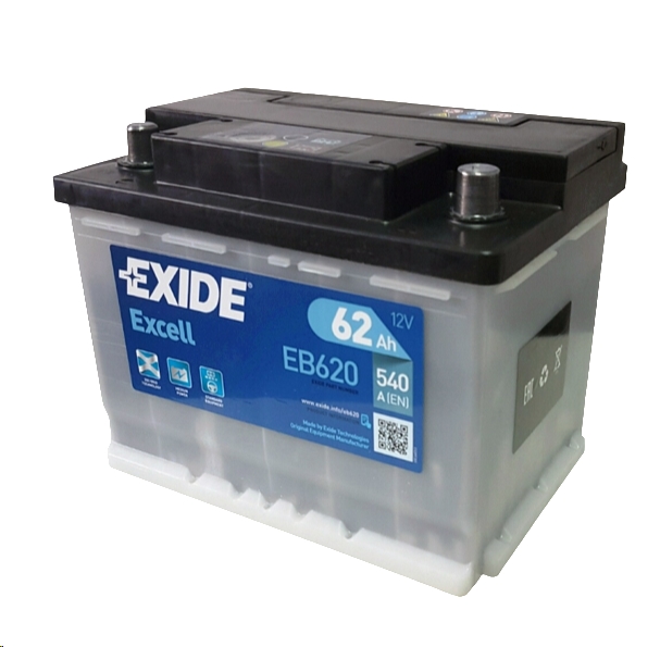 Автомобильный аккумулятор Exide Excell EB620 VW (62 А·ч) Автомобильный аккумулятор Exide Excell EB620 VW (62 А·ч)