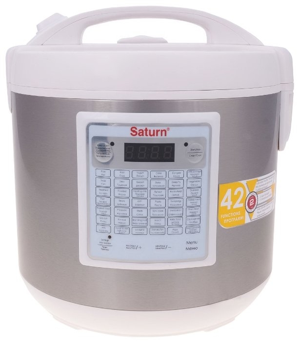 Мультиварка Saturn ST-MC9209 (белый/нержавеющая сталь) Мультиварка Saturn ST-MC9209 (белый/нержавеющая сталь)