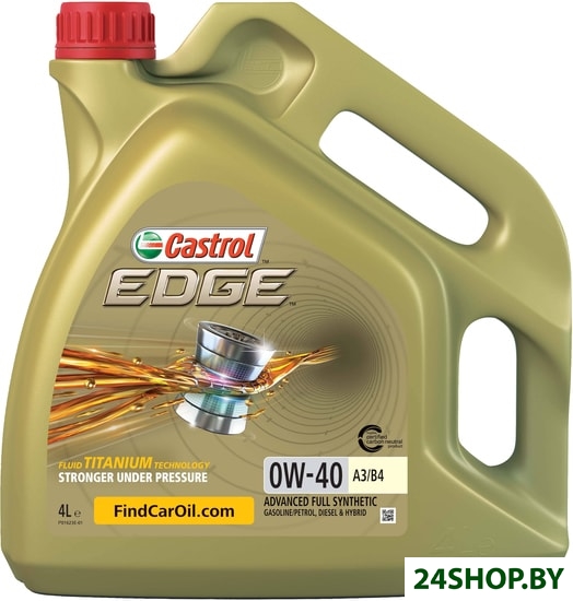 Моторное масло Castrol EDGE 0W-40 4л Моторное масло Castrol EDGE 0W-40 4л