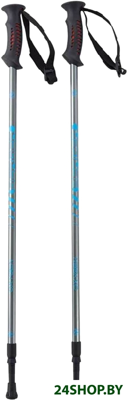 Палки для скандинавской ходьбы Berger Oxygen 77-135 (серебристый/голубой) Палки для скандинавской ходьбы Berger Oxygen 77-135 (серебристый/голубой)