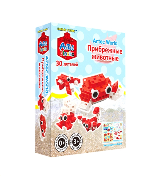 Конструктор Знаток Artec Blocks Прибрежные животные Конструктор Знаток Artec Blocks Прибрежные животные