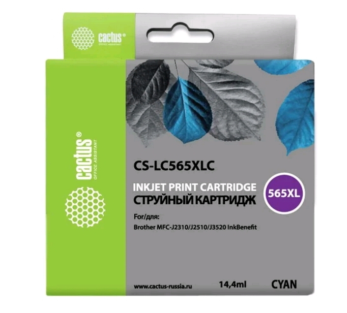 Картридж Cactus CS-LC565XLC (аналог Brother LC565XLC) Картридж Cactus CS-LC565XLC (аналог Brother LC565XLC)