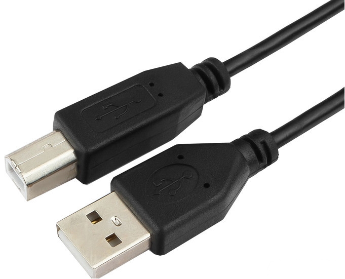 Кабель ГАРНИЗОН GCC-USB2-AMBM-3M (черный) Кабель ГАРНИЗОН GCC-USB2-AMBM-3M (черный)