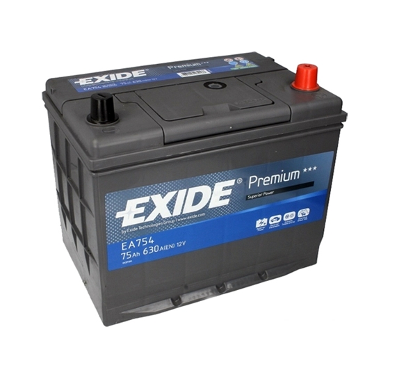 Автомобильный аккумулятор Exide Premium EA754 (75 А/ч) Автомобильный аккумулятор Exide Premium EA754 (75 А/ч)