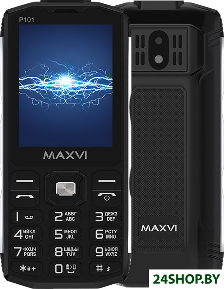 Кнопочный телефон Maxvi P101 (черный) Кнопочный телефон Maxvi P101 (черный)