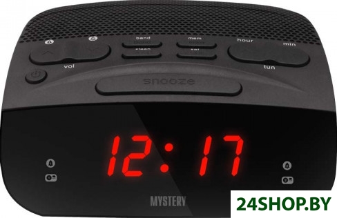 Радиочасы MYSTERY MCR-23 (черный/красный) Радиочасы MYSTERY MCR-23 (черный/красный)