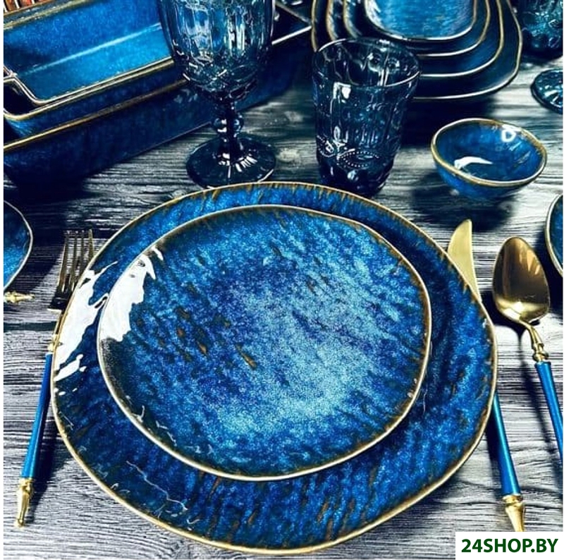 Набор десертных тарелок Lenardi Aquamarine 133-297 Набор десертных тарелок Lenardi Aquamarine 133-297