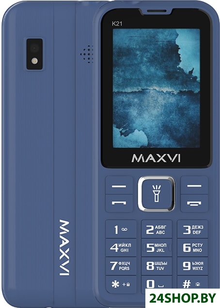 Кнопочный телефон Maxvi K21 (синий) Кнопочный телефон Maxvi K21 (синий)