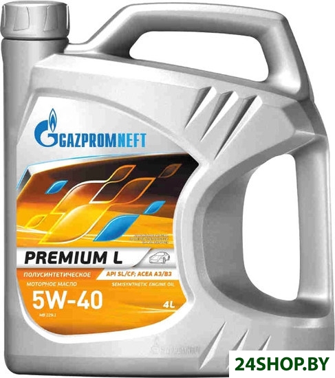 Моторное масло Gazpromneft Premium L 5W-40 4л Моторное масло Gazpromneft Premium L 5W-40 4л