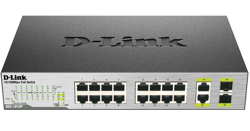 Коммутатор D-Link DES-1018P/A2A Коммутатор D-Link DES-1018P/A2A