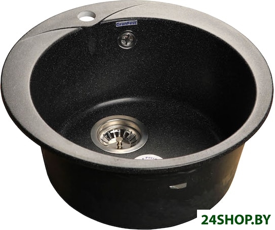 Кухонная мойка GranFest Rondo GF-R480 (черный) Кухонная мойка GranFest Rondo GF-R480 (черный)