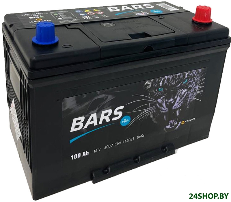 Автомобильный аккумулятор BARS Asia 100 JR+ (100 А·ч) Автомобильный аккумулятор BARS Asia 100 JR+ (100 А·ч)